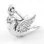 STERLING SILVER DOVE BIRD 3D CHARM/PENDANT