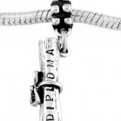 STERLING SILVER DANGLE GRADUATES DIPLOMA EUROPEAN  BEAD
