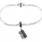 STERLING SILVER DANGLE BANK USA CREDIT CARD EUROPEAN  BEAD
