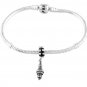 STERLING SILVER DANGLE CAR MECHANIC SPARK PLUG EUROPEAN BEAD