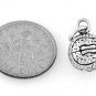 STERLING SILVER 3D BASKETBALL/ BALL CHARM/PENDANT