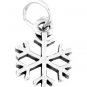 STERLING SILVER SNOWFLAKE SHAPE CHARM/PENDANT
