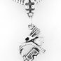 STERLING SILVER DANGLE 3D DIVER SCUBA SNORKEL GEAR EUROPEAN BEAD