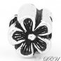 STERLING SILVER FLOWER SPACER EUROPEAN BEAD