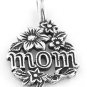 STERLING SILVER MOM WITH DAISES CHARM/PENDANT