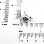 STERLING SILVER GRIZZLY BEAR CHARM/PENDANT