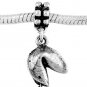 STERLING SILVER DANGLE FORTUNE COOKIE EUROPEAN BEAD