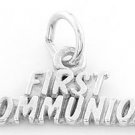 STERLING SILVER FIRST COMMUNION CHARM/PENDANT