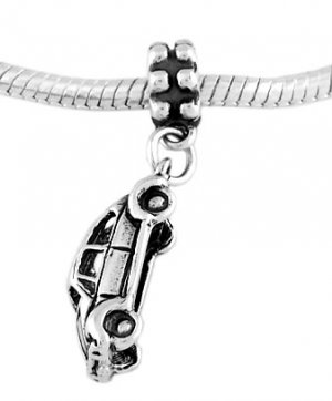 STERLING SILVER DANGLE CLASSIC BEETLE CAR EUROPEAN  BEAD
