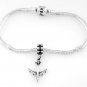 STERLING SILVER DANGLE 747 AIRPLANE/PILOT EUROPEAN BEAD