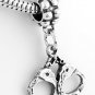 STERLING SILVER DANGLING HANDCUFF EUROPEAN BEAD