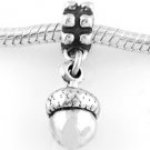 STERLING SILVER DANGLING ACORN EUROPEAN BEAD