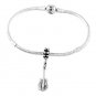 STERLING SILVER DANGLE ELECTRIC BASS GUITAR EUROPEAN BEAD