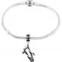 STERLING SILVER DANGLE SKIES AND POLES EUROPEAN BEAD