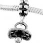 STERLING SILVER DANGLE BABY PACIFIER EUROPEAN  BEAD