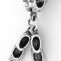 STERLING SILVER DANGLING TAP SHOES EUROPEAN BEAD