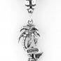 STERLING SILVER DANGLING FLORIDA PALM TREE EUROPEAN BEAD