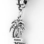 STERLING SILVER DANGLING FLORIDA PALM TREE EUROPEAN BEAD