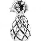 STERLING SILVER TROPICAL PLANT PINEAPPLE CHARM/PENDANT