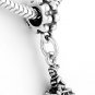 STERLING SILVER DANGLING CHILD ON SLED EUROPEAN BEAD