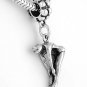 STERLING SILVER DANGLING LADY SWIMMING DIVER EUROPEAN BEAD