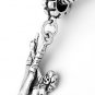 STERLING SILVER DANGLING GYMNASTICS GIRL EUROPEAN BEAD