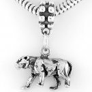 STERLING SILVER DANGLING PANTHER EUROPEAN BEAD