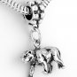 STERLING SILVER DANGLING PANTHER EUROPEAN BEAD