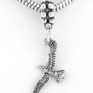 STERLING SILVER 3D SEA GULL DANGLING EUROPEAN BEAD