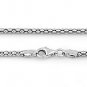 SILVER 3.5MM ITALIAN ROUND BOX CHAIN 22" NECKLACE