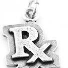 STERLING SILVER RX PHARMACIST CHARM/PENDANT