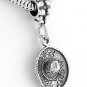 STERLING SILVER DANGLING BEAD SOMBRERO HAT EUROPEAN BEAD