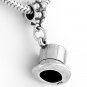 STERLING SILVER DANGLING BEAD TOP HAT EUROPEAN BEAD