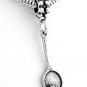 STERLING SILVER DANGLING BEAD TENNIS RACKET EUROPEAN BEAD