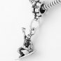 STERLING SILVER DANGLING BEAD SNOWBOARDER EUROPEAN BEAD