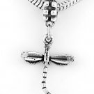 STERLING SILVER DANGLING DRAGONFLY  EUROPEAN BEAD