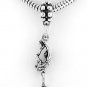 STERLING SILVER DANGLING GIRL FIGURE SKATER EUROPEAN BEAD