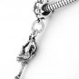 STERLING SILVER DANGLING GIRL FIGURE SKATER EUROPEAN BEAD