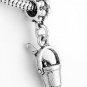 STERLING SILVER DANGLE BEACH BUCKET & SHOVEL EUROPEAN BEAD
