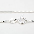 ITALIAN STERLING SILVER 18" BOX CHAIN 1.25 MM