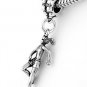 STERLING SILVER DANGLING GIRL RUNNER EUROPEAN BEAD