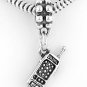 STERLING SILVER DANGLING CELL PHONE EUROPEAN BEAD