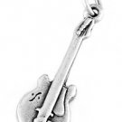 STERLING SILVER ELECTRIC GUITAR CHARM/PENDANT