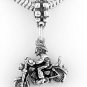 STERLING SILVER DANGLE MAN ON MOTORCYCLE EUROPEAN BEAD
