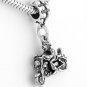STERLING SILVER DANGLE MAN ON MOTORCYCLE EUROPEAN BEAD
