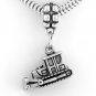 STERLING SILVER DANGLING BULLDOZER EUROPEAN BEAD