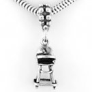 STERLING SILVER DANGLING BABY HIGH CHAIR EUROPEAN BEAD