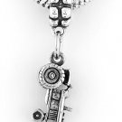 STERLING SILVER DANGLING TRACTOR EUROPEAN BEAD