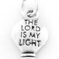 STERLING SILVER THE LORD IS MY LIGHT CHARM/PENDANT