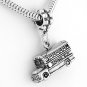 STERLING SILVER DANGLING SCHOOL BUS EUROPEAN BEAD